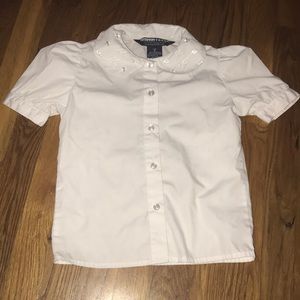 French toast girls size 6 shirt white